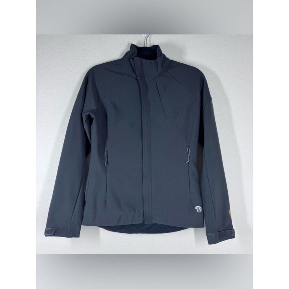 Mountain Hardwear Women’s Black Soft Shell Jacket Fleece Lined Coat Size Small